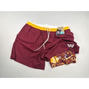Chubbies NFL Washington Commanders Swim Trunks Mens XL 5.5 Lined Burgundy 126254